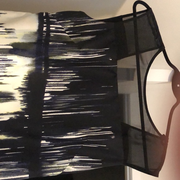 Jessica Simpson. Size 2. Black with white and navy blue design on front / back - Picture 2 of 5